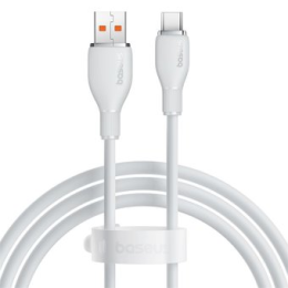 Кабель Baseus Pudding Series USB Type-A - USB Type-C (1.2 м, белый)