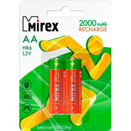 Аккумулятор Mirex AA 2000mAh 2 шт HR6-20-E2