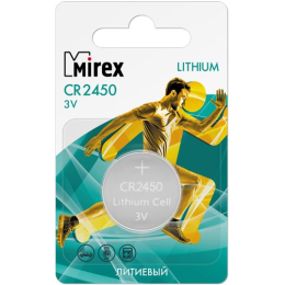 Элементы питания Mirex CR2450 3V 1 шт (1/40/240) ecopack 23702-CR2450-E1
