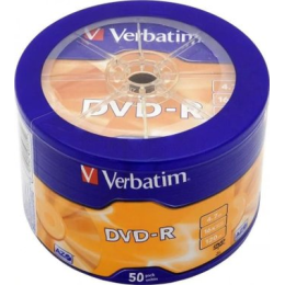 DVD-R диск Verbatim 4.7Gb 16x 43731 (50 шт.)
