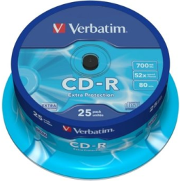 CD-R диск Verbatim 700Mb 52x 43432 (25 шт.)