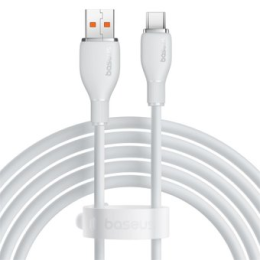 Кабель Baseus Pudding Series USB Type-A - USB Type-C (2 м, белый)