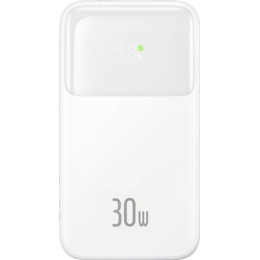 Внешний аккумулятор Baseus Comet Series Dual-Cable Digital Display Fast Charge Power Bank 30W 10000mAh (белый)