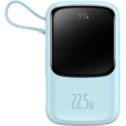 Внешний аккумулятор Baseus Qpow Pro Digital Display Fast Charge 22.5W 20000mAh (голубой)