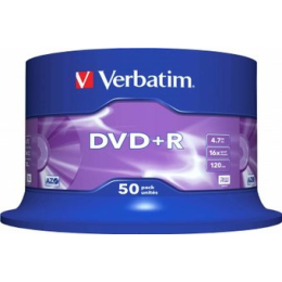 DVD+R диск Verbatim 4.7Gb 16x 43550 (50 шт.)