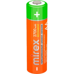 Аккумулятор Mirex AA 2700mAh 2 шт HR6-27-E2