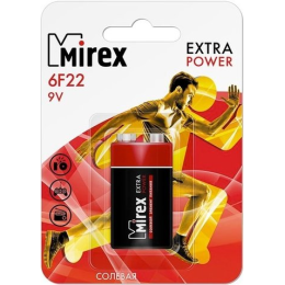Батарейка Mirex 6F22 1 шт 23702-6F22-E1