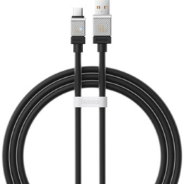 Кабель Baseus CoolPlay Series USB Type-A - USB Type-C (1 м, черный)