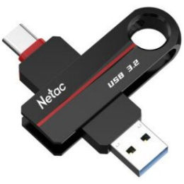 USB Flash Netac US18 USB 3.2+TypeC 32GB NT03US18C-032G-32BK