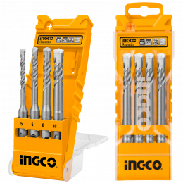 Набор сверл по бетону SDS-plus 4шт. INGCO AKD2048