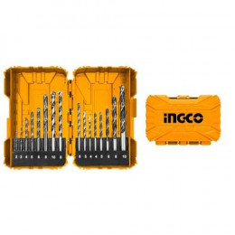 Набор сверл металл, бетон, дерево 16 шт. INGCO AKDL11601