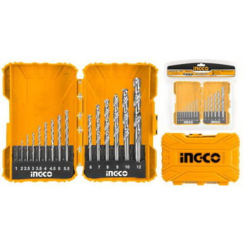 Набор сверл по металлу HSS M2 15 шт. INGCO AKDL51502 INDUSTRIAL