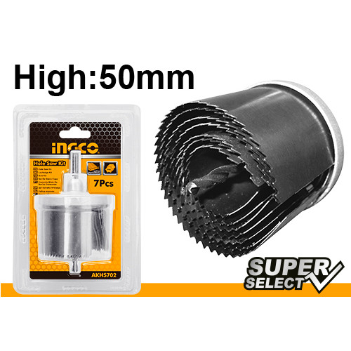 Набор кольцевых пил по дереву 7 шт. INGCO AKHS702