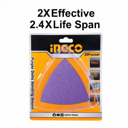 Набор шлифовальных листов дельтавидных 20шт. P40-P120 INGCO INDUSTRIAL AKTS080202