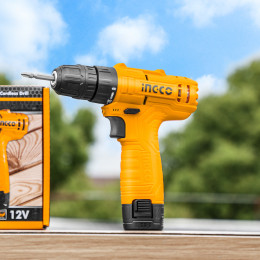 Аккумуляторная дрель-шуруповерт 12В 20Нм 15+1 USB type-C INGCO CDLI12428