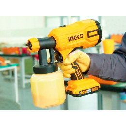 Аккумуляторный краскопульт 20В INGCO CSGLI2001