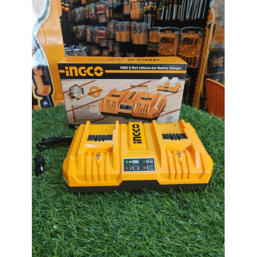 Двойное зарядное устройство 2х20B 4A+4А INGCO FCLI2082 INDUSTRIAL