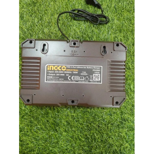 Двойное зарядное устройство 2х20B 4A+4А INGCO FCLI2082 INDUSTRIAL
