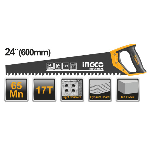 Ножовка по пенобетону 600 мм INGCO HCBS016001 INDUSTRIAL