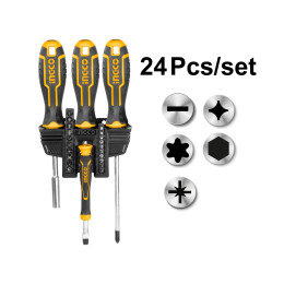 Набор отверток и бит 24 шт. INGCO HKSDB02482