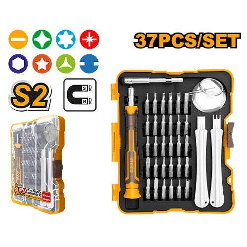 Набор бит для точных работ с держателем 37 шт INGCO HKSDB0378 INDUSTRIAL