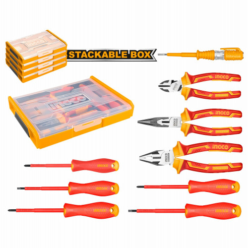 Набор диэлектрического инструмента 9 пред. INGCO HKTV01H091