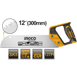 Пила по дереву обушковая 300 мм INGCO HMBSB3028 INDUSTRIAL