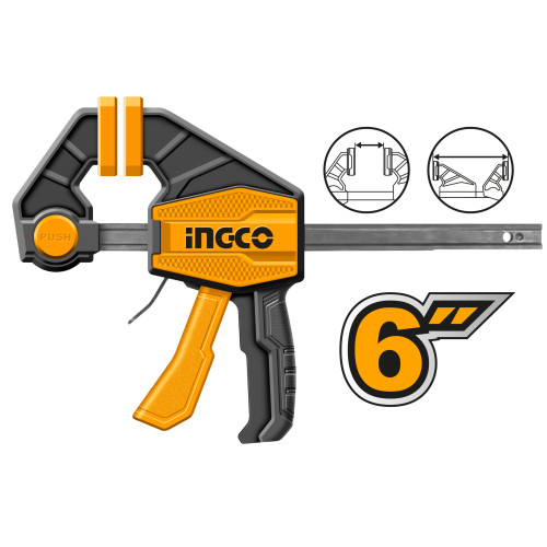 Быстрозажимная струбцина 63х150 мм INGCO HQBC01601 INDUSTRIAL