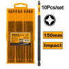 Биты ударные IMPACT РН2х150мм 10 шт. INGCO SDBIM11PH263 INDUSTRIAL