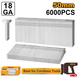 Гвозди для нейлера 18GA (50х1.25х1 мм) 6000 шт. SUPER INGCO ANA18506 INDUSTRIAL