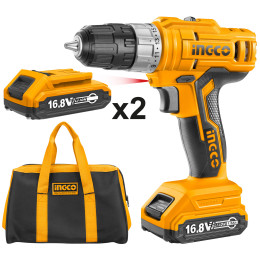 Аккумуляторный шуруповерт 16.8В 28Нм 15+1 INGCO CDLI1612 STANDARD