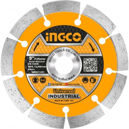 Диск алмазный сегментный 125х10х2,2х22мм INGCO DMD011251 INDUSTRIAL