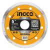 Диск алмазный сплошной по керамике 125х5х2х22 мм INGCO DMD021252M