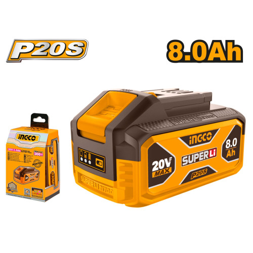 Аккумуляторная батарея 20В/8.0Ач. INGCO FBLI2108 INDUSTRIAL