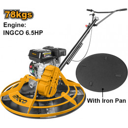 Затирочная машина по бетону 4,8 кВт/6,5 л.с INGCO GPT361-2 INDUSTRIAL