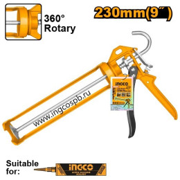 Скелетный пистолет для герметика 230х1,8мм INGCO HCG1709 INDUSTRIAL