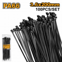 Кабельные стяжки 200х3,6мм 100 шт. INGCO HCTB20036