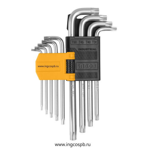 Набор шестигранников TORX Т10-Т50 мм Long INGCO HHK13091 INDUSTRIAL