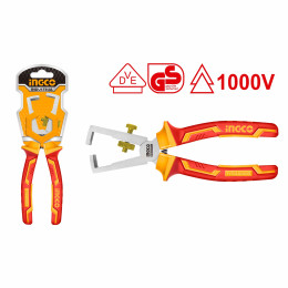 Плоскогубцы для зачистки проводов диэлектрические 160 мм INGCO HIWSP28160