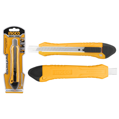 Нож канцелярский 9х150 мм INGCO HKNS18068