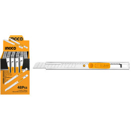 Нож канцелярский 9х130 мм INGCO HKNS1806
