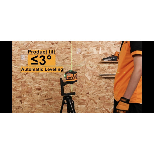 Лазерный нивелир 3D, 30м INGCO INDUSTRIAL HLL255245
