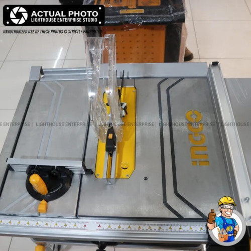 Настольная пила с ножками и колесами 1500Вт. 254мм INGCO TS15008 INDUSTRIAL