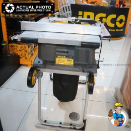 Настольная пила с ножками и колесами 1500Вт. 254мм INGCO TS15008 INDUSTRIAL