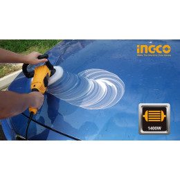 Машина полировальная 180мм 1400Вт INGCO AP14008 INDUSTRIAL