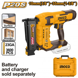 Аккумуляторный нейлер 20В Gа23 10-35мм SUPER INGCO CBNLI3603