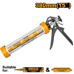 Пистолет для герметика 380 мм INGCO HCG0115 INDUSTRIAL