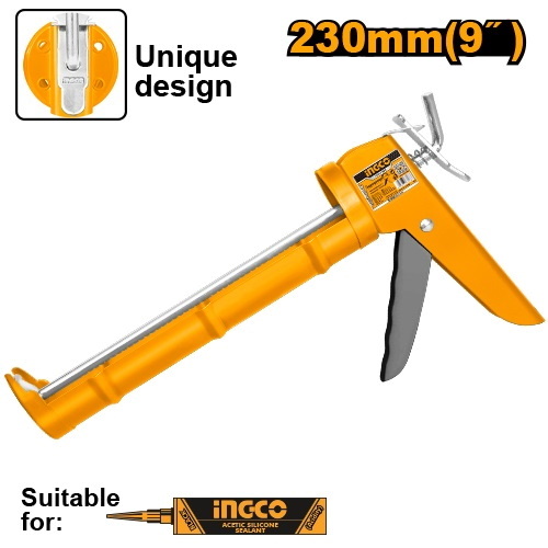 Пистолет для герметика 230 мм INGCO HCG1809