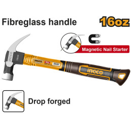 Молоток-гвоздодер 450 гр. SUPER INGCO HCH81016 INDUSTRIAL