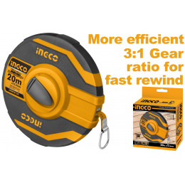 Мерная лента фиберглас 20м 12.5 мм INGCO HFMT8120